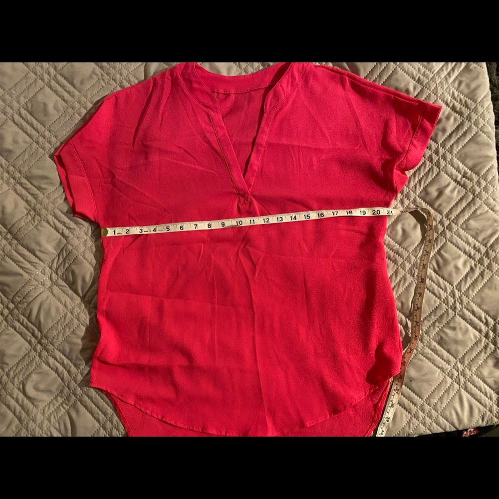 Hot pink blouse
